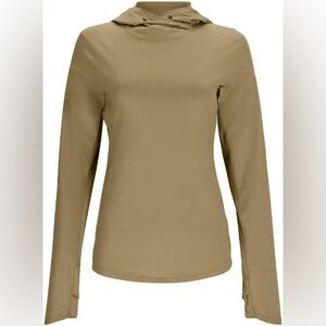 Simms women’s large bugstopper solar flex  hoody Green Bay leaf UPF50 fishing